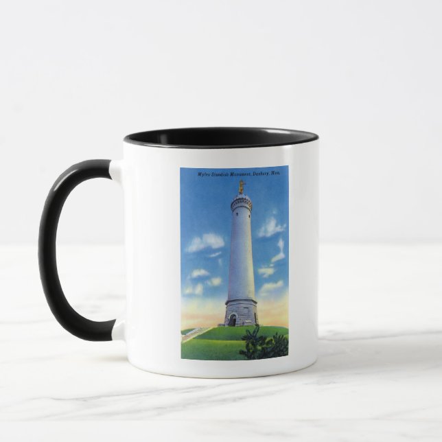 Tasse Vue du monument Myles Standish (Gauche)