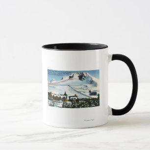 Tasse Vue du pavillon Timberline, mont Hood en hiver