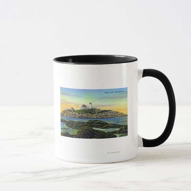 Tasse Vue du phare de Nubble à York Beach (Droite)