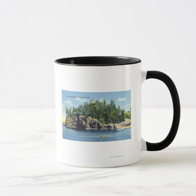 Tasse Vue du phare de Owl's Head 2 (Droite)
