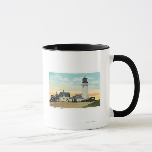 Tasse Vue du phare North Truro Highland (Droite)