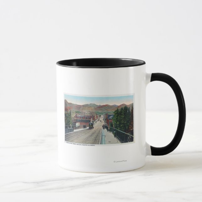 Tasse Vue du viaduc de Centre StreetPocatello, ID (Droite)