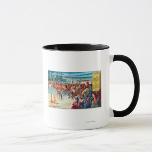 Tasse Vue d'une danse indienne, annonce de produit Maize