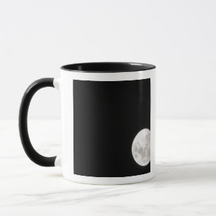 Tasse Vue d'une pleine lune, montre aussi Mars