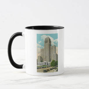 Tasse Vue extérieure de bâtiment de bureau d'état de