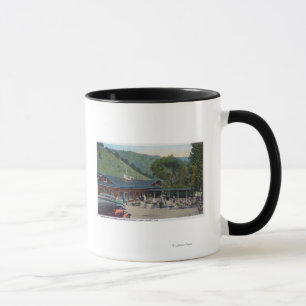 Tasse Vue extérieure de bâtiment principal de station de