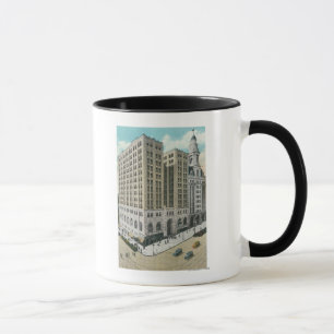 Tasse Vue extérieure de la caisse d'épargne nationale