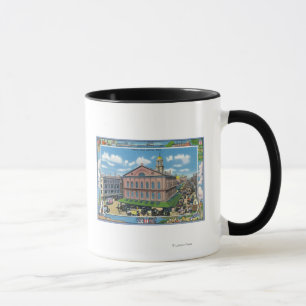 Tasse Vue extérieure de la salle Faneuil n° 3