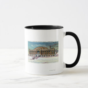 Tasse Vue extérieure de l'arène olympique en hiver