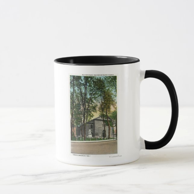 Tasse Vue extérieure de l'église protestante néerlandais (Droite)