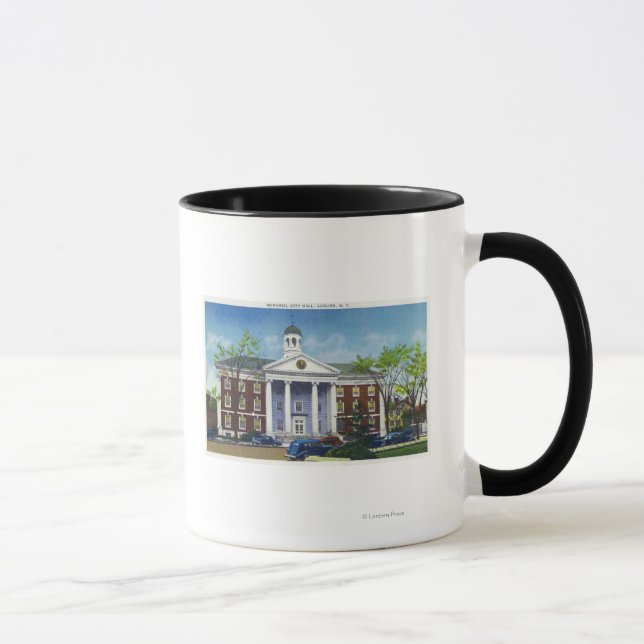 Tasse Vue extérieure de l'hôtel de ville Memorial (Droite)