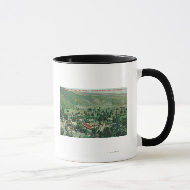 Tasse Vue extérieure des sources thermales et jardins de (Droite)