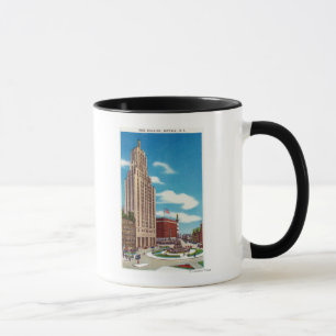 Tasse Vue extérieure du bâtiment de couche-point