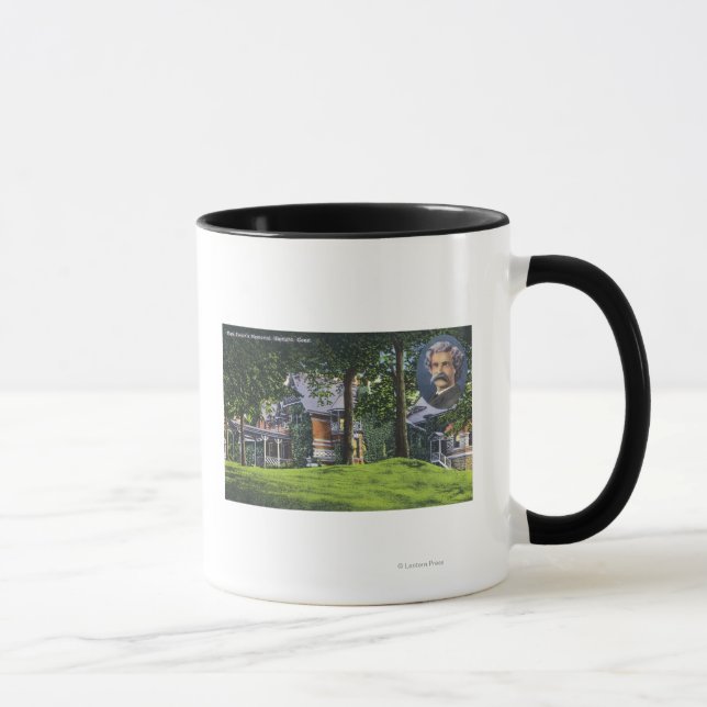 Tasse Vue extérieure du mémorial Mark Twain # 2 (Droite)