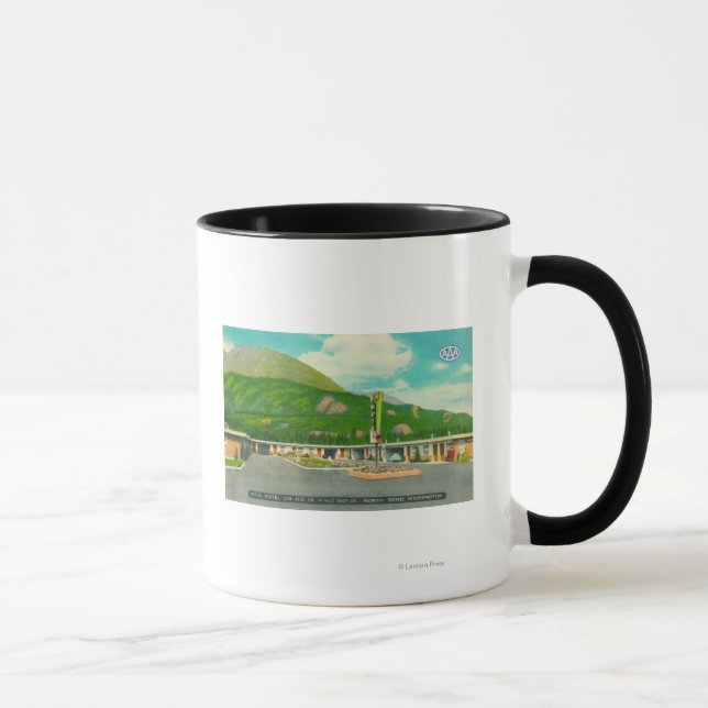 Tasse Vue extérieure du Motel Mt. Si (Droite)