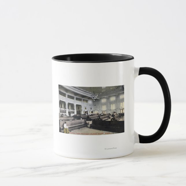 Tasse Vue intérieure de la gare Union (Droite)