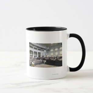 Tasse Vue intérieure de station des syndicats