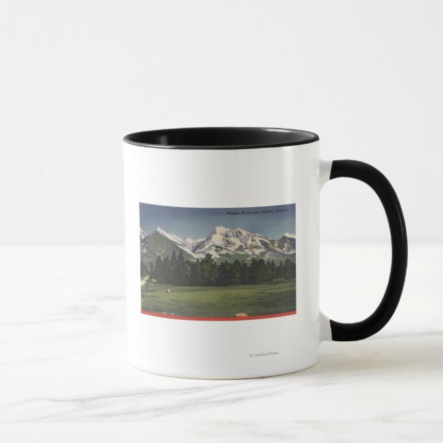 Tasse Vue Montagnes de Mission dans Montana Montana (Droite)