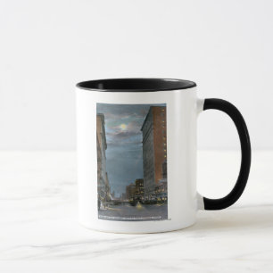 Tasse Vue occidentale d'avenue de rive la nuit