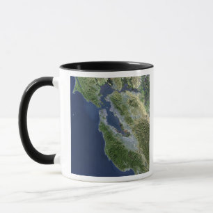 Tasse Vue satellite de San Francisco, Californie