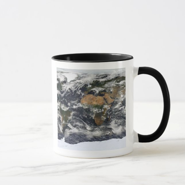 Tasse Vue satellite détaillée de la Terre (Droite)