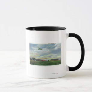 Tasse Vue sur Harris Hill Glider Field, Glider in