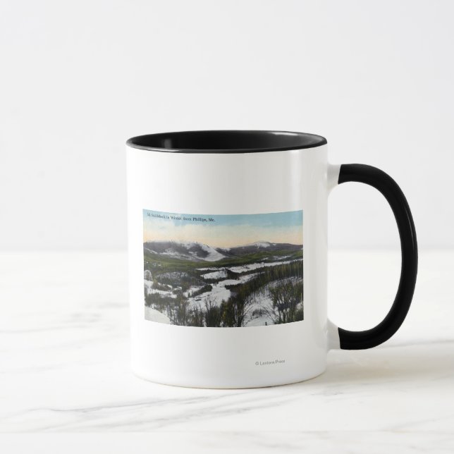Tasse Vue sur le mont Saddleback en hiver (Droite)