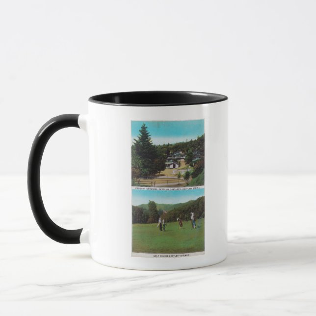Tasse Vue sur le terrain de golf, le terrain de croquet, (Gauche)