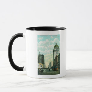 Tasse Vue sur Market St vers les 3ème et Kearny