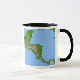 Tasse Vue topographique de l'Amérique centrale