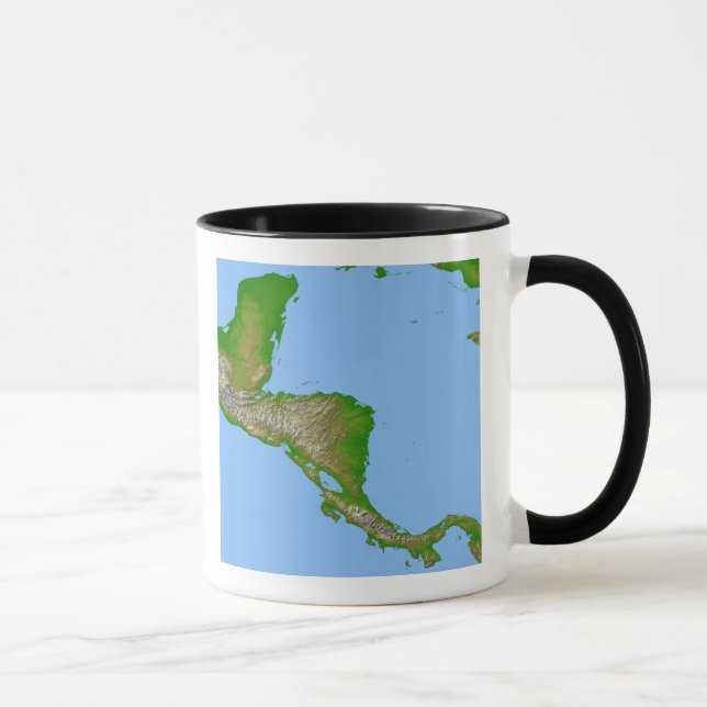Tasse Vue topographique de l'Amérique centrale (Droite)