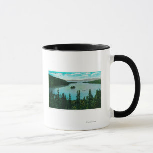 Tasse Vue verte de baie sur le lac TahoeLake Tahoe, CA