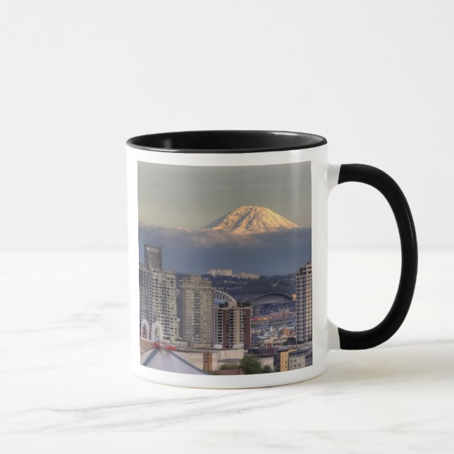 Tasse WA, Seattle, Mount Rainier de Kerry Park (Droite)