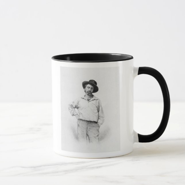 Tasse Walt Whitman, frontispice au 'feuille de (Droite)