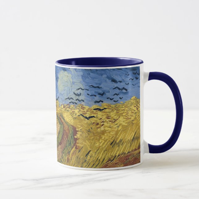 Tasse Wheatfield with Crows (F779) Van Gogh Fine Art (Droite)