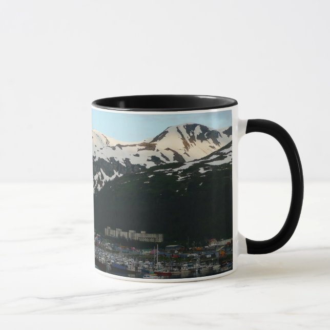 Tasse Whittier at Dusk Pittoresque Alaska Photographie (Droite)
