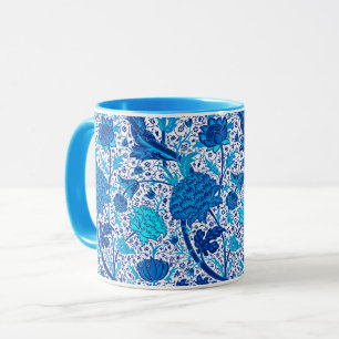 Tasse William Morris Jacobean Floral, Bleu de Cobalt