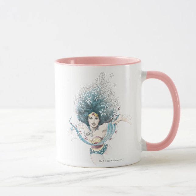 Tasse Wonder Woman and Flowers (Droite)