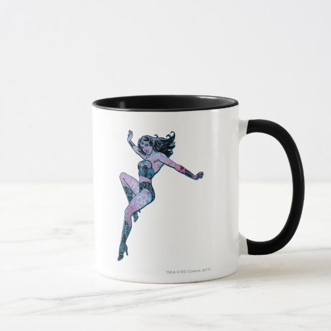 Tasse Wonder Woman Pose colorée (Droite)