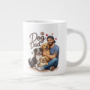 Tasse World’s Best Dog Dad – Cadeau parfait pour l