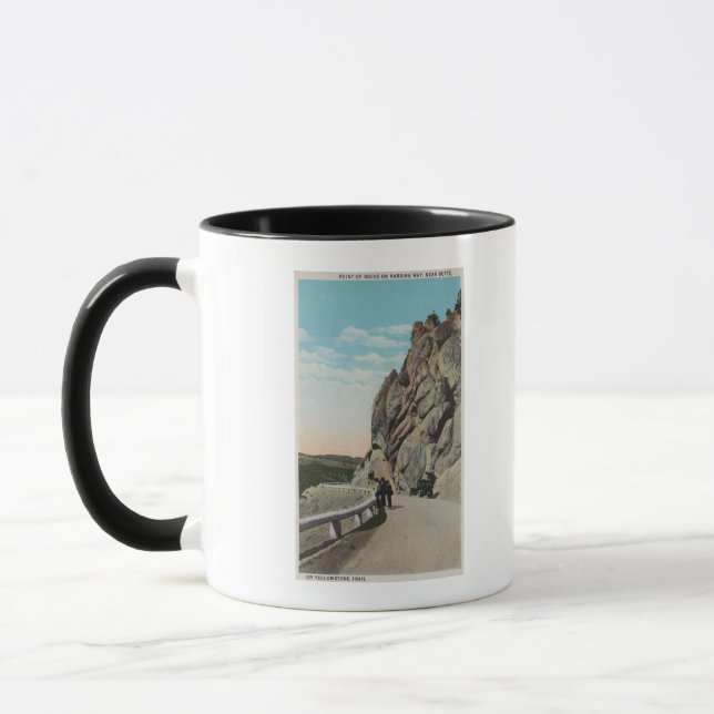 Tasse Yellowstone, WYVacationers, Vieille Voiture, Près  (Gauche)