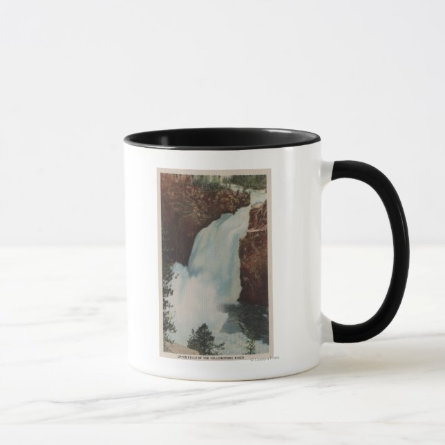 Tasse Yellowstone, WYView of Yellowstone River Falls (Droite)