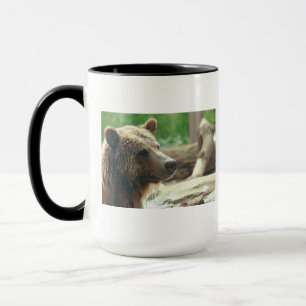 Tasse Yeux animaux de visage d'ours adorable mignon de