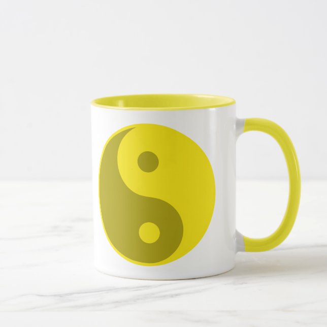 Tasse Yin jaune Yang (Droite)