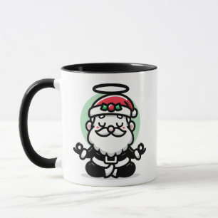 Tasse Zen Santa – Vacances de Claus méditant paisi