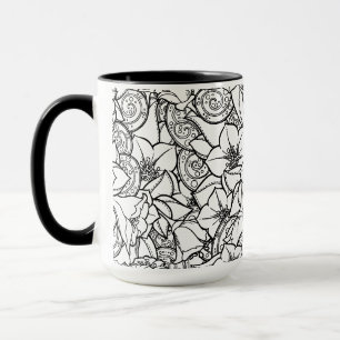 Tasse Zendoodle fleuri