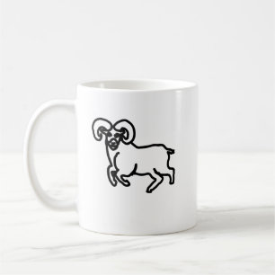 Tasse Zodiaque Bélier Contour Silhouette minimal