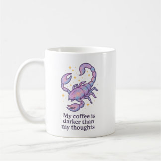 Tasse Zodiaque Scorpion – Mon café est plus sombre