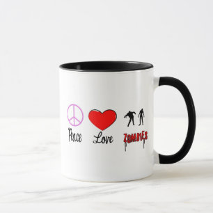Tasse zombis d'amour de paix
