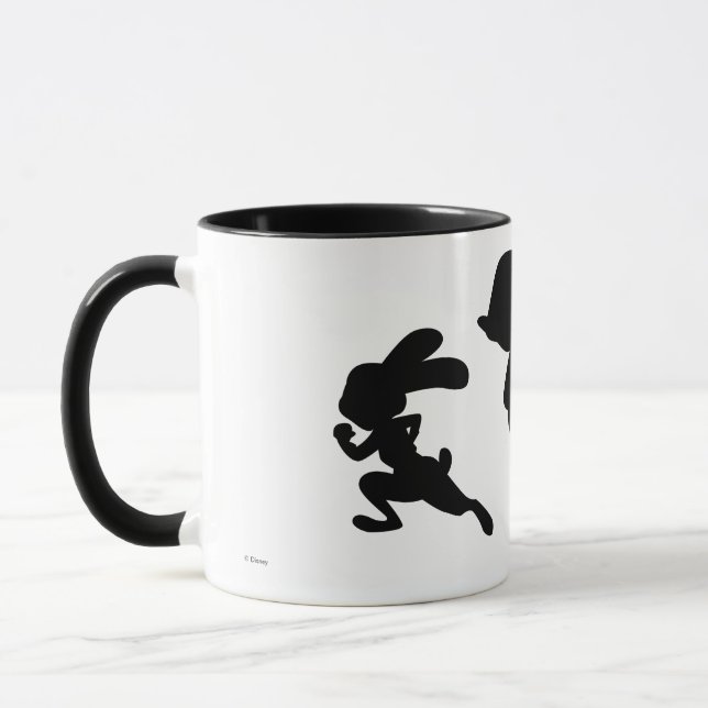 Tasse Zootopia | Judy & Nick Running Silhouette (Gauche)
